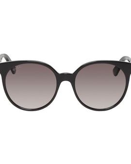 Gucci Black Grey Round Sunglasses